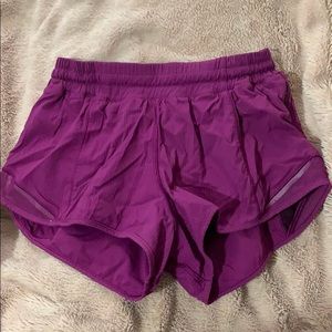 Purple gotta hot II lululemon shorts